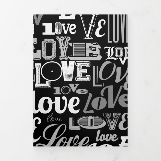 Liefde 4 drieluik wenskaart (Cover)