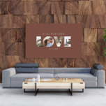 Liefde 4 foto eenvoudig modern gepersonaliseerd ca canvas afdruk<br><div class="desc">Liefde 4 foto simpele moderne gepersonaliseerde verjaardag,  bruiloft,  verjaardag of kerstcadeau voor degene waar je van houdt.</div>