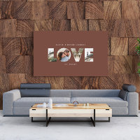 Liefde 4 foto eenvoudig modern gepersonaliseerd ca