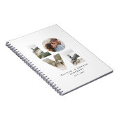 Liefde 4 foto eenvoudig modern gepersonaliseerd ca notitieboek (Rechterzijde)