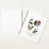 Liefde 4 foto eenvoudig modern gepersonaliseerd ca planner (Display)