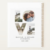 Liefde 4 foto eenvoudig modern gepersonaliseerd ca planner (Achterkant)