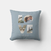 Liefde 4 foto eenvoudig modern gepersonaliseerd ge kussen (Voorkant)