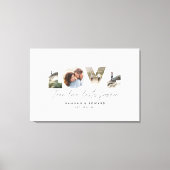 Liefde 4 foto modern, minimaal persoonlijk cadeau  canvas afdruk (Voorkant)