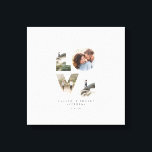 Liefde 4 foto modern, minimaal persoonlijk cadeau canvas afdruk<br><div class="desc">Liefde 4 foto's simpele moderne,  gepersonaliseerde verjaardag,  bruiloft,  verjaardag of kerstcadeau voor degene waar je van houdt.</div>