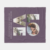 Liefde 4 foto's simpele moderne persoonlijke cadea fleece deken (Voorkant (Horizontaal))