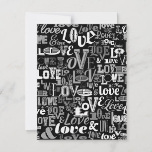 Liefde 4 notitiekaartje