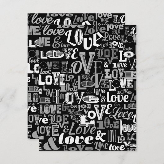 Liefde 4 notitiekaartje (Voorkant / Achterkant)