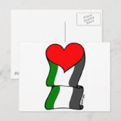 Liefde 4 Palestina! Briefkaart (Voorkant / Achterkant)