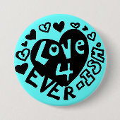 Liefde 4Elke ISH-Button/Pin Ronde Button 7,6 Cm (Voorkant)
