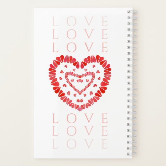 LIEFDE 5.5x8.5 Spiraalvormig Notitieboek (Achterkant)