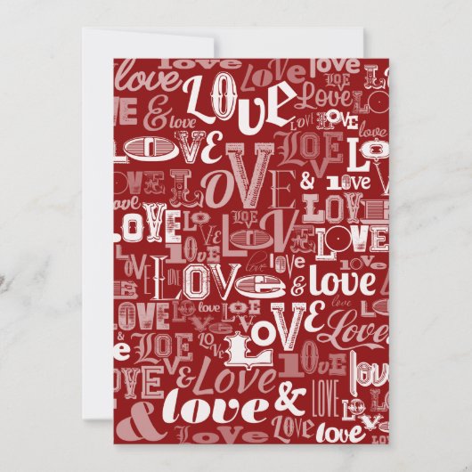 Liefde 5 bedankkaart (Voorkant)