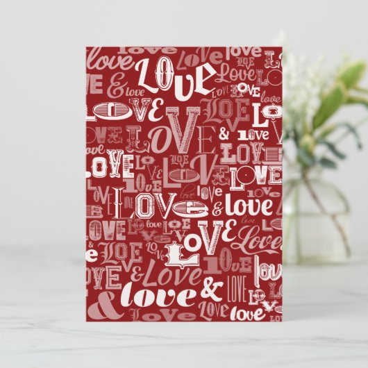 Liefde 5 bedankkaart (Staand voorkant)