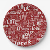 Liefde 5 papieren bordje (Voorkant)