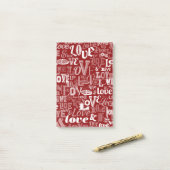 Liefde 5 post-it® notes (Op bureau)
