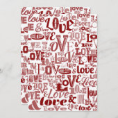 Liefde 6 bedankkaart (Voorkant / Achterkant)