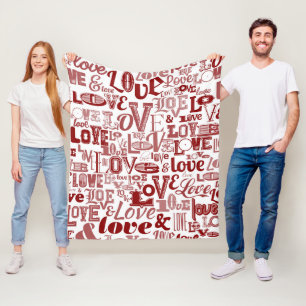 Liefde 6 fleece deken