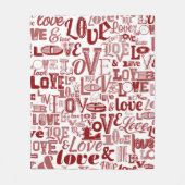 Liefde 6 fleece deken (Voorkant)
