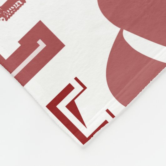 Liefde 6 fleece deken (Hoek)