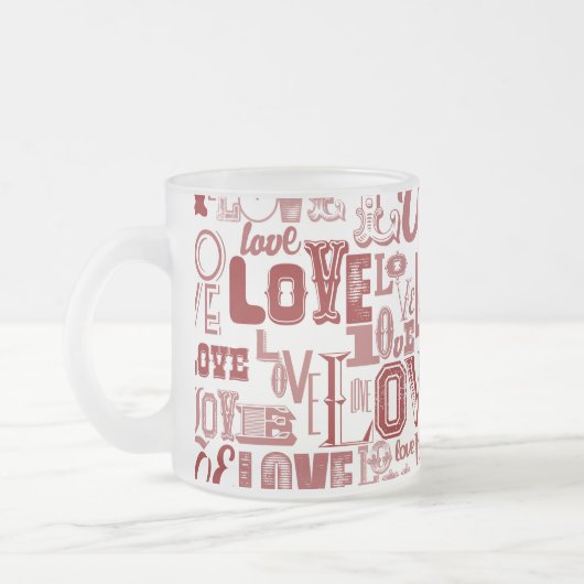 Liefde 6 matglas koffiemok (Links)