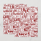 Liefde 6 notitiekaartje (Voorkant / Achterkant)