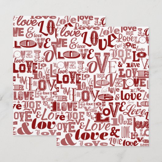 Liefde 6 notitiekaartje (Voorkant / Achterkant)