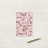 Liefde 6 post-it® notes (Op bureau)