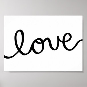 liefde - 7 x 5 inch - kunstmatig poster