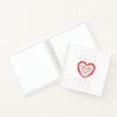 LIEFDE 8.5x8.5 Spiraalvormig Notitieboek (Binnen)