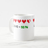 Liefde 90 Kleur Mok (Voorkant links)