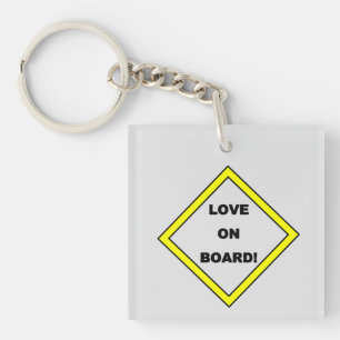 LIEFDE AAN BOORD! Button Sleutelhanger