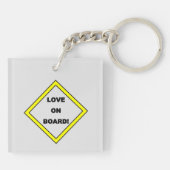 LIEFDE AAN BOORD! Button Sleutelhanger (Achterkant)