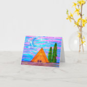 Liefde aan de Maan en de Rug Kaart (Gele Bloem)