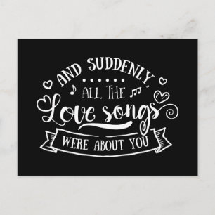 Liefde, aan je denken, Miss You, Wedding Briefkaart