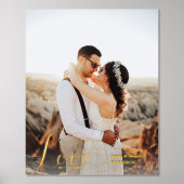 Liefde | Aangepast Poster voor Folie met fotowedde (Voorkant)