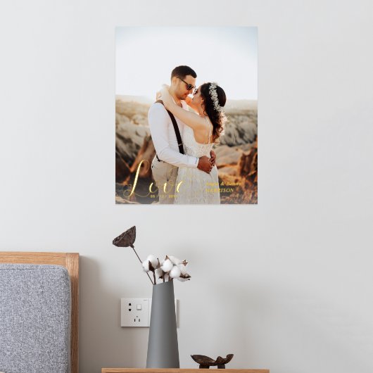 Liefde | Aangepast Poster voor Folie met fotowedde (Insitu (Slaapkamer 2))