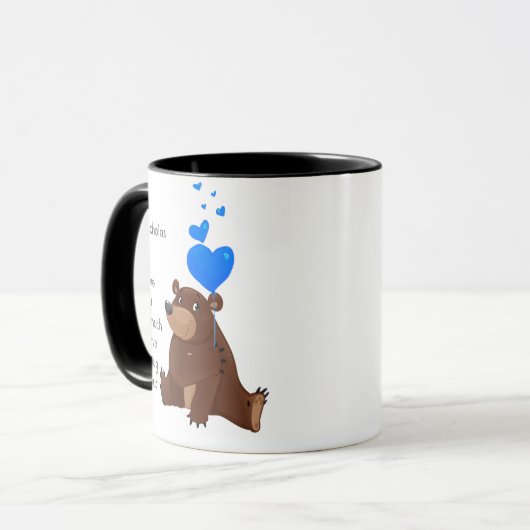 Liefde, aangepaste naam, zo veel flauw Mok voor pr (Voorkant links)