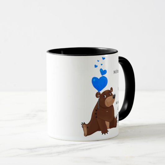 Liefde, aangepaste naam, zo veel flauw Mok voor pr (Voorkant rechts)