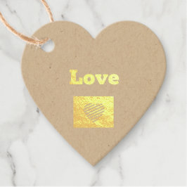 Liefde Aangepaste Tekst Vorm Hart Folie Favoriet L Bedankjes Labels