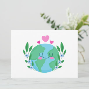 Liefde Aarde Glimlachend Kaart