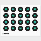 Liefde Aarde Grappig Dag van de Aarde Red onze Pla Ronde Sticker (Vel)