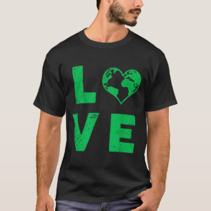 Liefde aarde planeet in nood milieu  t-shirt