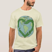 Liefde Aarde - Recyclen! T-shirt (Voorkant)