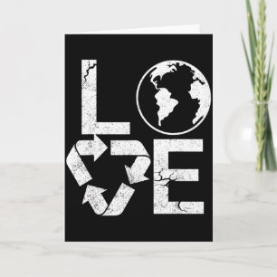 Liefde Aarde Recycling Symbool Eco-vriendelijke Aa Kaart