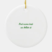 Liefde Aardedag Keramisch Ornament (Achterkant)