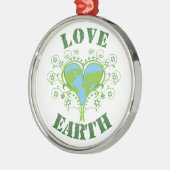 Liefde Aardedag Metalen Ornament (Links)