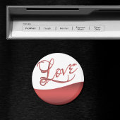 Liefde Abstract | Modern Casual handschrift Magneet