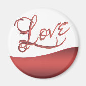 Liefde Abstract | Modern Casual handschrift Magneet (Voorkant)