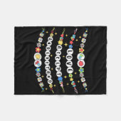 Liefde Accepteer Begrijp Autisme Beaded Bra Fleece Deken (Voorkant (Horizontaal))