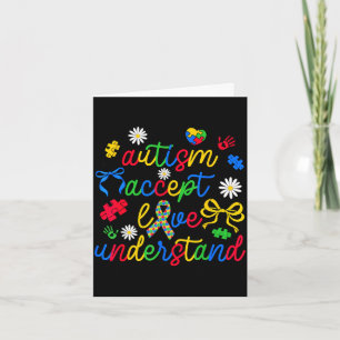 Liefde accepteer begrijp autisme bewustzijn coquet kaart
